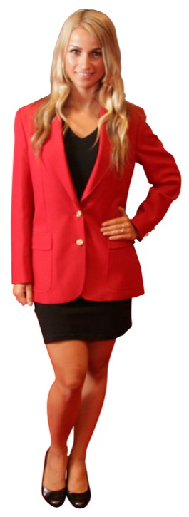 red blazers for women